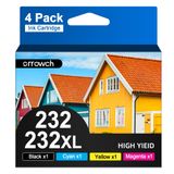 Cartuchos De Tinta Orrowch 232xl Remanufaturados Para Epson 232