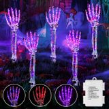 Decorações De Halloween Brightown Light Up Skeleton Hands X5