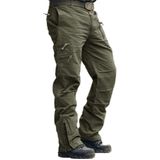 Calças Masculinas Crysully, De Outono, Descontraídas, De Algodão, Verde Militar 32