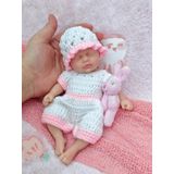 Boneca Renascida De Corpo Inteiro Em Silicone Em Miniatura Newtotlove 7 Polegadas