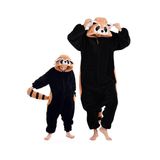 Macacão De Pijama Darkcom Giant Panda Para Crianças De Flanela De 4 A 5 Anos