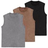 Camisetas Sem Mangas Snowelve Workout, Camisetas Masculinas, Pacote Com 3