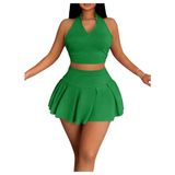 Roupa Feminina Soly Hux De Verão, 2 Peças, Verde Puro, Gg