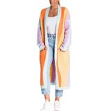 Casaco De Lã Feminino Chouyatou Color Block Yellow