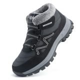 Botas De Inverno Moodeng Causal Snow Warm Fur Treking Masculinas Pretas