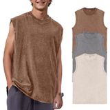 Camisetas Regatas Masculinas De Algodão Sem Mangas Keepshowing Loose Fit