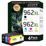 Cartuchos De Tinta Linkmay 962xl Para Hp 962xl Preto E Colorido