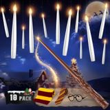 Pacote De 18 Velas Flutuantes Tlpuhu Com Varinha E Decoração De Natal