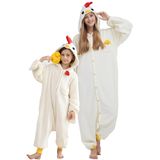 Macacão Animal Darkcom Para Crianças, Flanela, Cosplay, Frango 4-5t