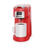 Cafeteira Chulux Classic 2 Em 1 Dose Única Para K Cup Red