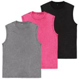 Camisetas Sem Mangas Snowelve Workout, Camisetas Masculinas, Pacote Com 3