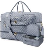 Mochila Luocip Large Women Travel Weekender Com Compartimento Para Sapatos