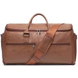 Bolsa De Roupas Seyfocnia 2 Em 1, Mala Suspensa, Marrom De Viagem