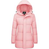 Casaco De Inverno Magcomsen Sakura Pink Down Jacket Para Mulheres