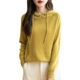 Moletom Feminino Chanyarn 100% Lã Merino, Outono E Inverno, Mostarda