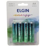 Pilhas Alcalinas Aa Elgin Energy Lr6 1,5v 1 Unidade