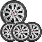 4x Calota Fiat Punto Palio Siena Idea Aro 15 Com Logo 229cp