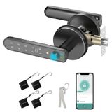 Fechadura De Porta Com Impressão Digital Foxgard Smart 5 Em 1 Para Quarto