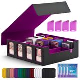 Caixa De Armazenamento De Cartas Colecionáveis Uaono Para Commander Display Black