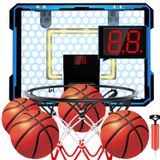Cesta De Basquete De Salão Para Crianças Com Luz Led E Placar