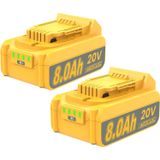 Bateria De Substituição Junwood 20v 8.0ah Max Para Dewalt Xr