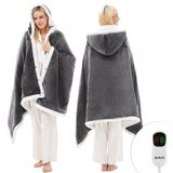 Cobertor Elétrico Aquecido Shawl Jkmax Wearable Heating Grey