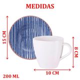 Kit Jogo Xicaras 2pçs 2 Pessoas Abstratta Tramontina 200ml