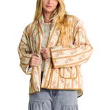 Casaco Meyhad Floral Acolchoado Acolchoado Para Mulheres