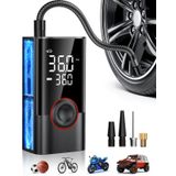 Compressor De Ar Portátil Com Inflador De Pneus Omq 150psi Com Luz Led