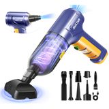 Aspirador De Pó Para Carro Auxtur High Power 15000pa 3 Em 1 Sem Fio