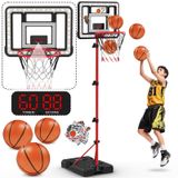 Cesta De Basquete Kroyedfuw Para Crianças Com Suporte, Altura Ajustável