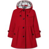 Casaco Betusline Girls, Vestido Com Capuz, Botão, Vermelho 13-14y