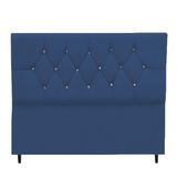 Cabeceira Estofada Cama Box Queen Size 160 Cm Suede Liz