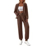 Outfit Btfbm Feminino De 2 Peças, Moletom Com Zíper E Calça De Moletom