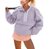 Blusão Acolchoado Ynhonra Feminino Com Gola Redonda, Lilás, Tamanho X
