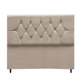 Cabeceira Estofada Cama Box Casal 140 Cm Suede Liz