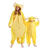 Pijama De Macacão Deley Axolotl, Fantasia Unissex De Halloween, Amarela