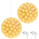 Bola De Luzes De Natal Brightown 15cm 100 Led Outdoor