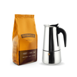 Cafeteira Italiana 4 Xícaras E Café Di Famiglia Moído - 500g