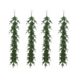 Conjunto De Guirlandas De Pinho Com Cauda De Rato Artificial, Pacote Com 12, 120 Cm De Comprimento