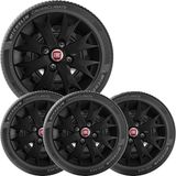4x Calota Fiat Uno Palio Aro 13 Preto Emblema 158cb