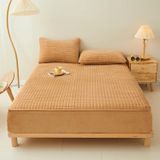 Lençol Com Elástico Lweipsqlin Acolchoado De Flanela Twin Xl Amarelo