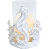 Enfeite Porta Velas De Resina Design Decorativo 17cm X 9cm