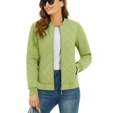 Jaqueta Feminina Tacvasen Acolchoada Com Diamantes, Leve, Verde Oliva