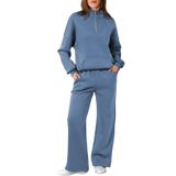 Moletom E Calça Track Suits Aleumdr De 2 Peças Para Mulheres