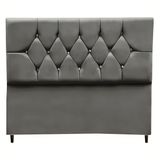 Cabeceira Estofada Cama Box Queen Size 160 Cm Suede Liz