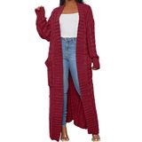 Casaco Maxi Feminino Livecloth, De Frente Aberta, Tricotado
