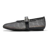 Malha De Strass Ballet Flat Atbell Para Mulheres Tamanho 8