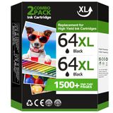 Cartucho De Tinta Inkstellar 64xl Preto De Alto Rendimento (pacote Com 2) Para