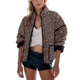 Jaqueta Omoone Cropped Acolchoada Acolchoada, Casaco De Lã, Casaco Feminino